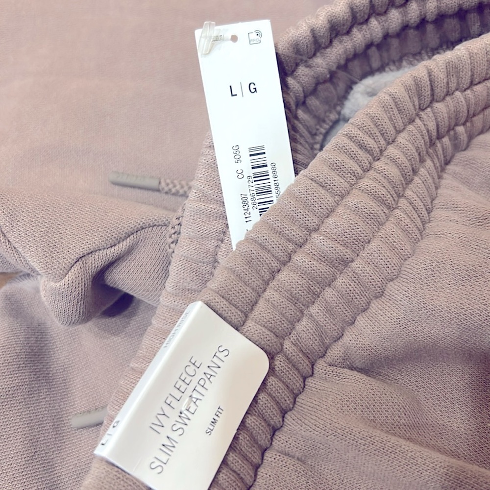 🧊PINK Iced Coffee Jogger Sweatpants Large NWT Ivy League Victoria Secret - Picture 9 of 11